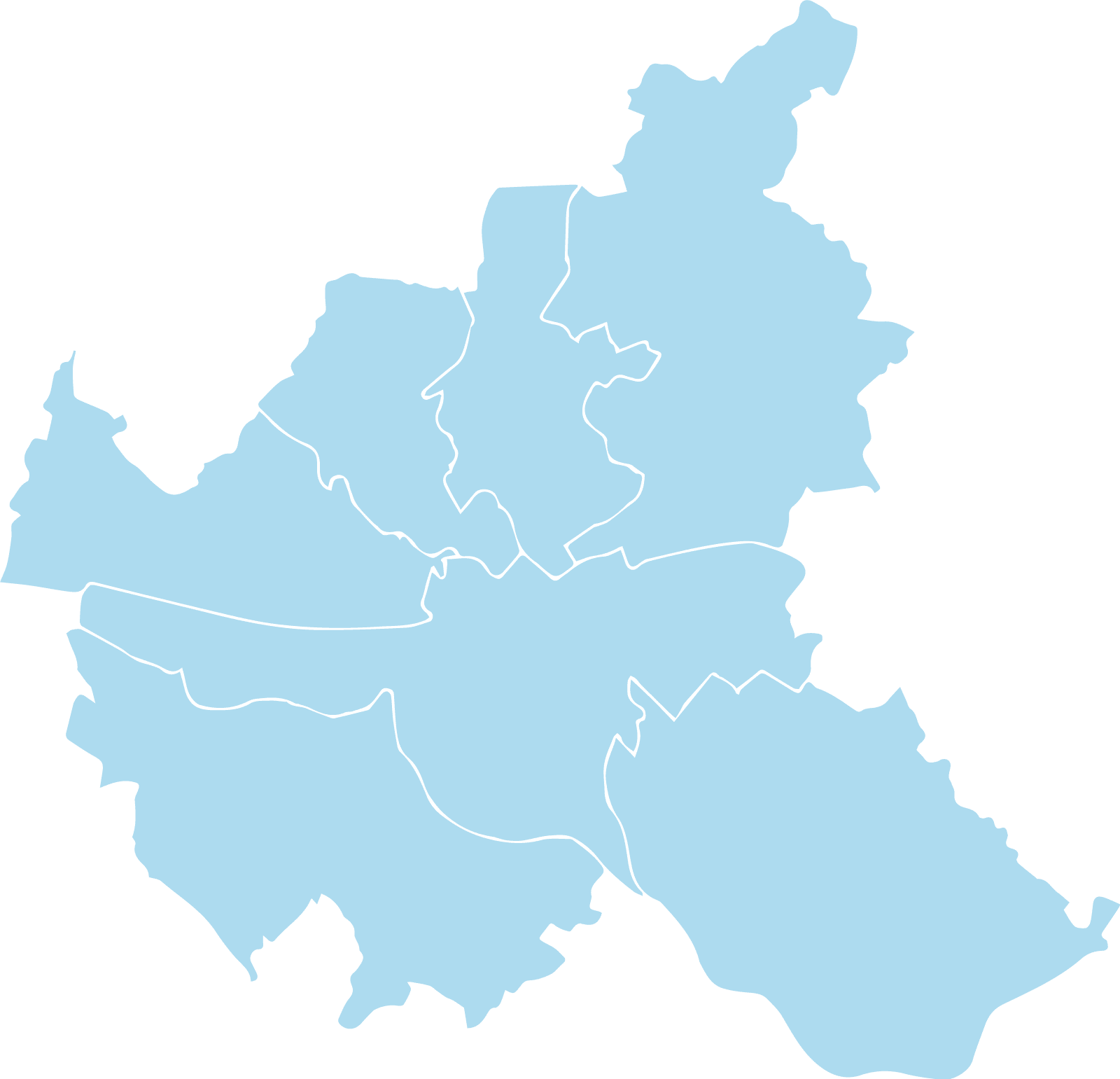 Karte von Hamburg